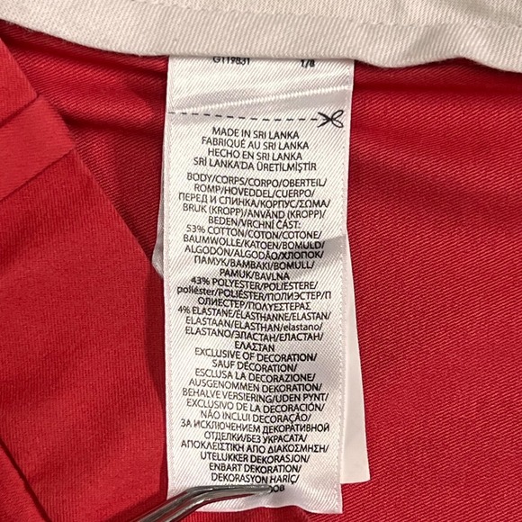 Polo Golf Ralph Lauren Performance 8" Shorts Size 42 Classic Fit Stretch Red - Picture 6 of 12